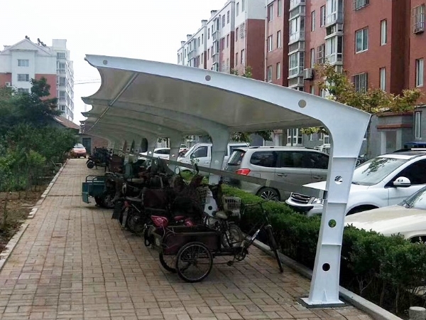 膜结构自行车棚