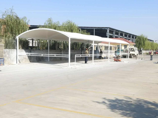 膜结构自行车棚